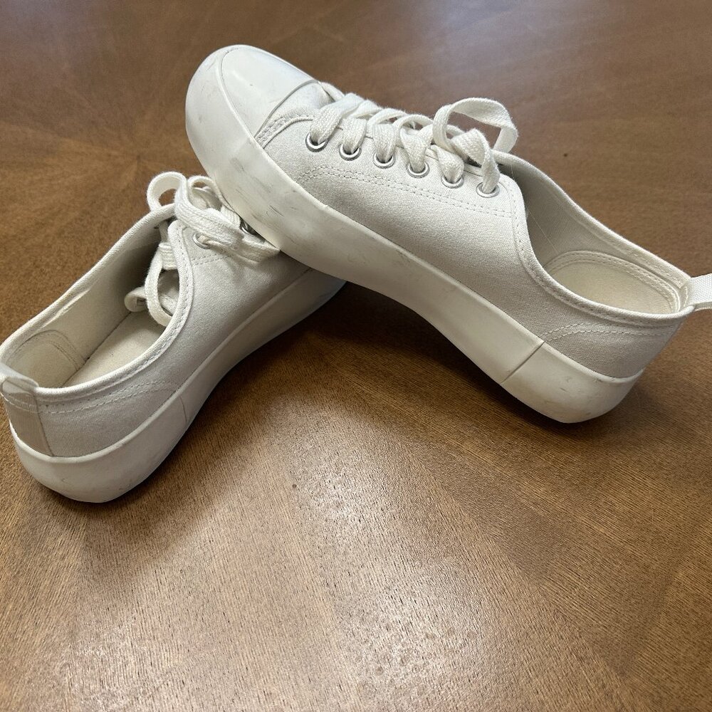 ASOS platform white sneakers